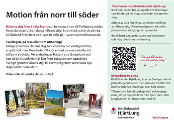 Hälsans stig - Vykort marknadsföring