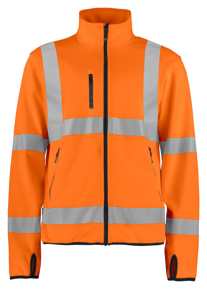 Projob 6105 SOFTSHELLJACKA LITE EN ISO 20471 KLASS 3 - 4