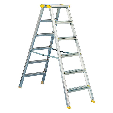 Wibe Trappstege Dubbelsidig 55D, W55Dn 6-steg, 1,45m