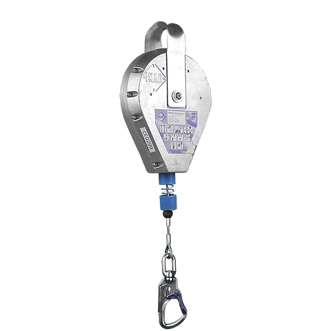 Fall arrester System IKAR aluminum with 18m steelwire