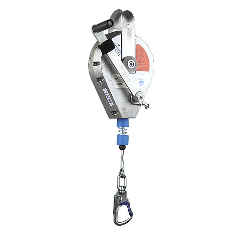 Rescue arrester System IKAR aluminum with 24m galvanized steelwire