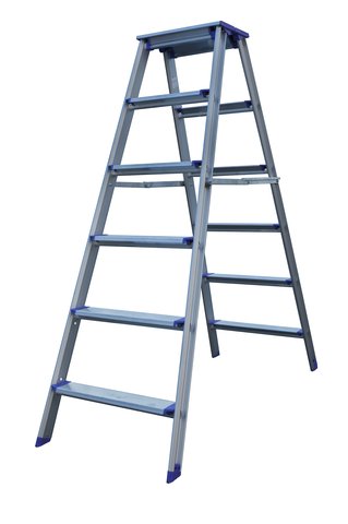 Trappstege Dubbelsidig Pro Classic, 6-steg, 1,45m
