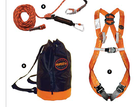 Fall protection pacage UNI2 with 15m Herkules cord