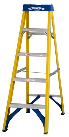 Werner Fiberglass Stepladder 716, 1,40m
