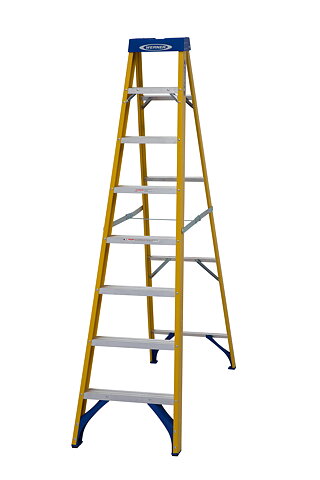 Werner Fiberglass Stepladder 716, 2,23m