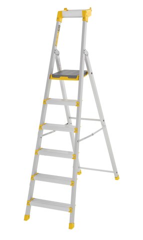 Wibe Trappstege Enkelsidig 55Pn, 6-steg, 1,45m