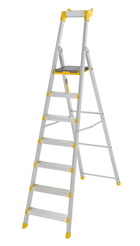 Wibe Trappstege Enkelsidig 55Pn, 7-steg, 1,70m