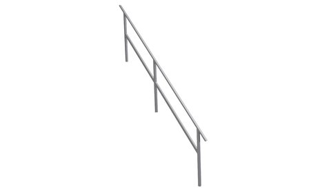 Side-Rail for Construction Stair 900, 12-steps