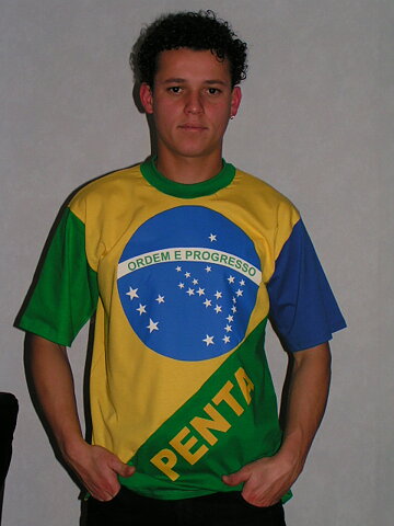 Brasil T-Shirt Bandeira Unisex size L