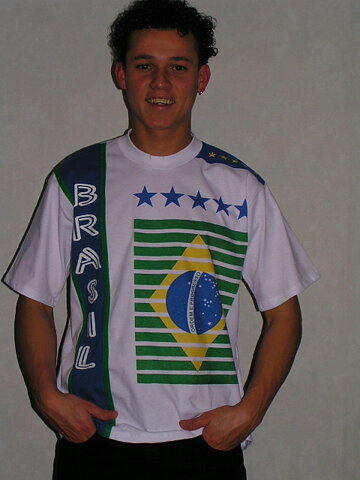 Brasil T-Shirt Estrela Unisex size L