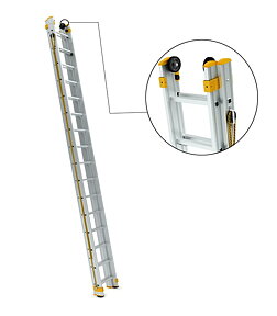Rope operated ladders
