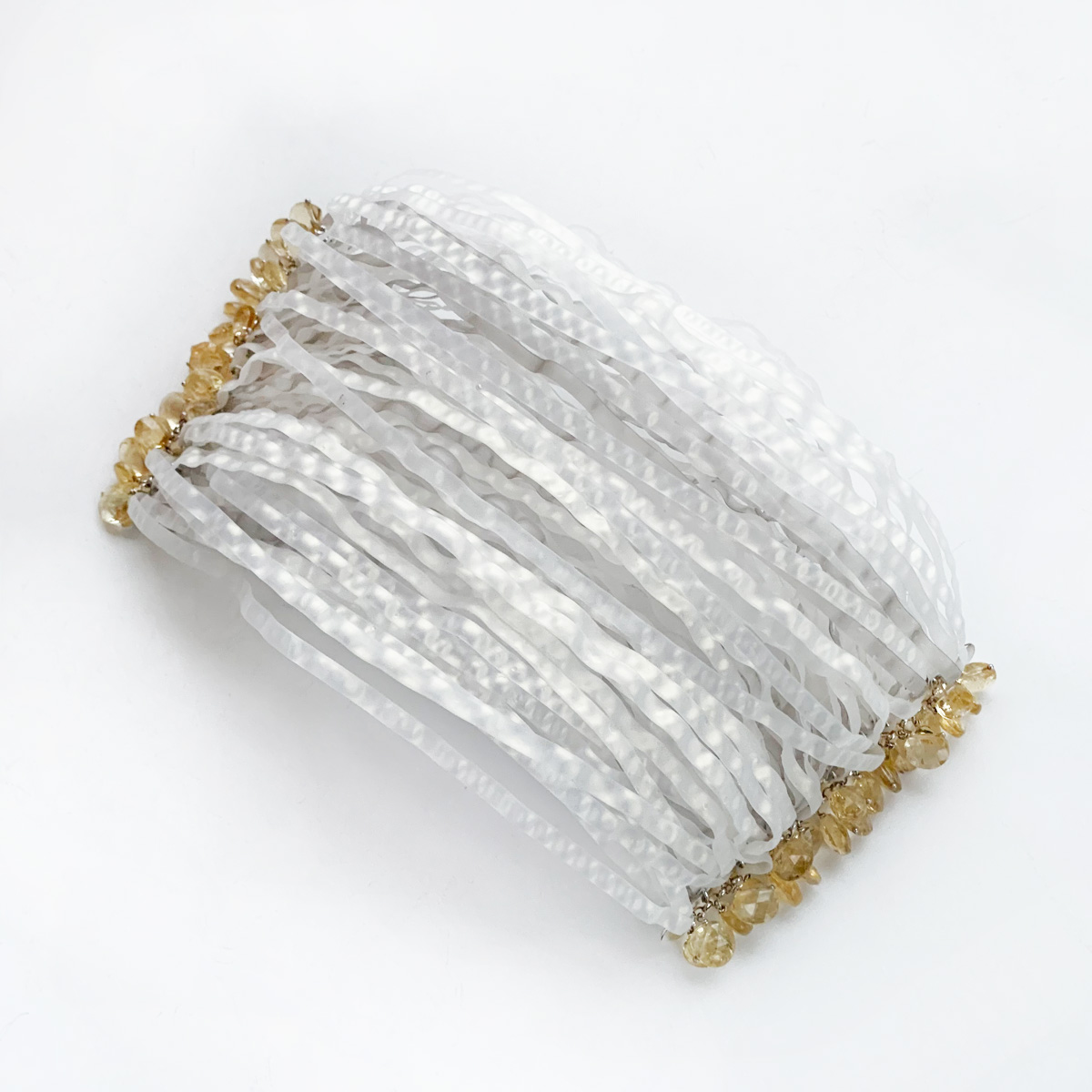 Armsmycke med facettslipade citriner - 2