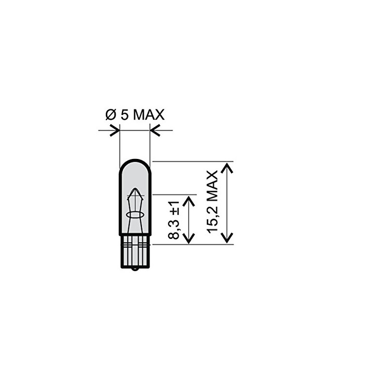 Glödlampa 12V-1,2W