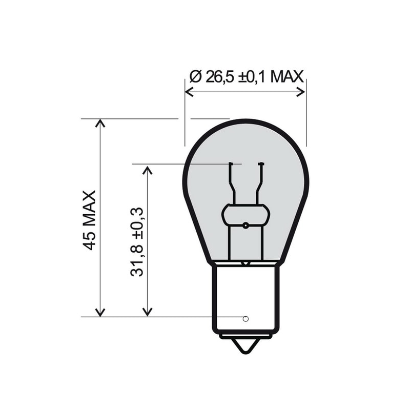 Glödlampa 12V-21W