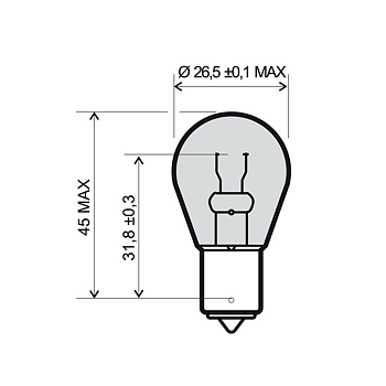 Glödlampa 12V-21W