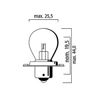 Glödlampa 6V-15W