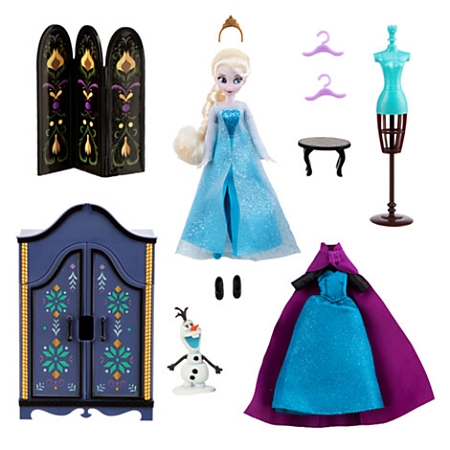 Disney Frozen  Elsa Mini Doll Wardrobe Play Set