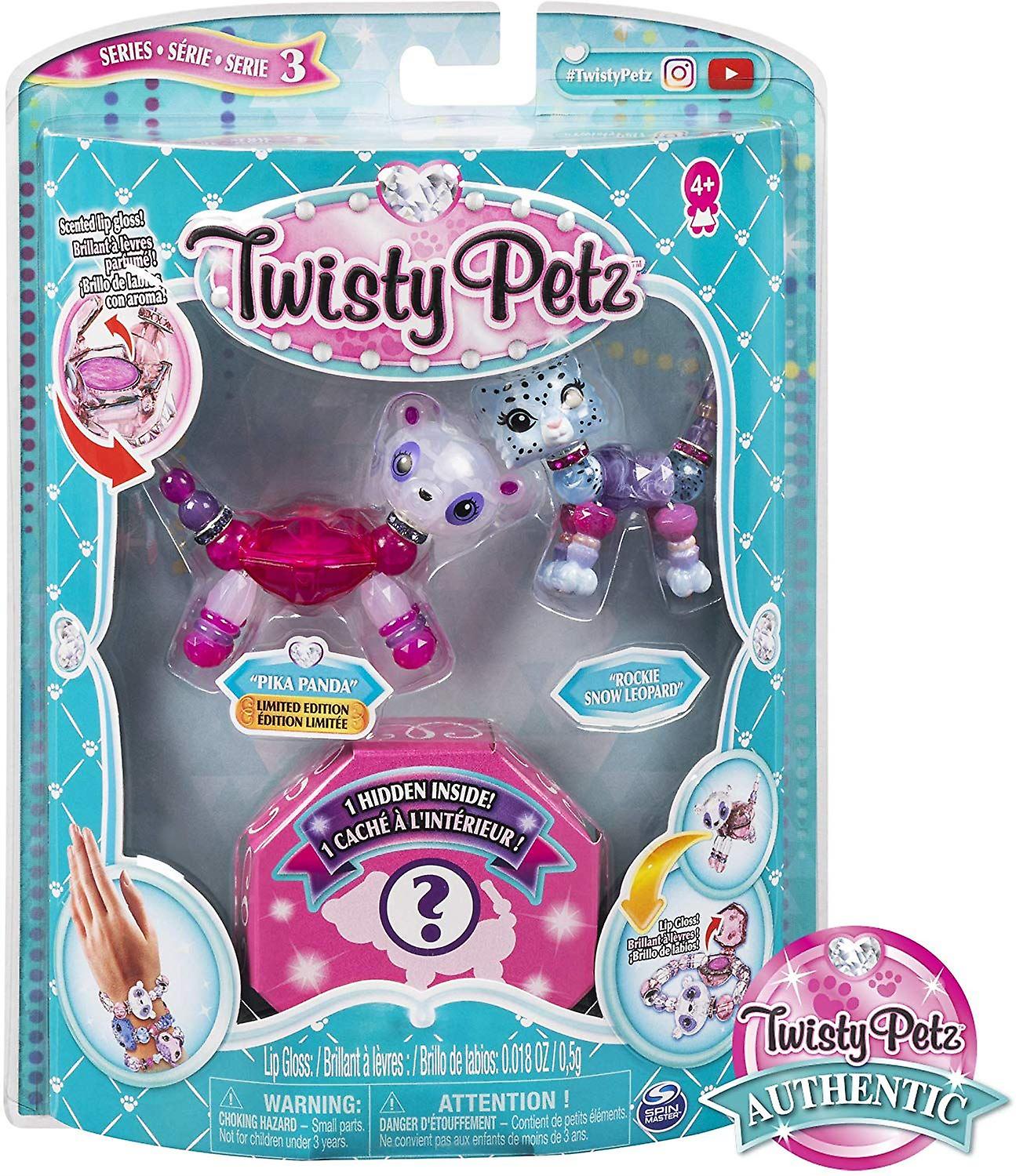 Twisty Petz 3-Pack Serie 3 Pika Panda & Rockie Snow Leopard