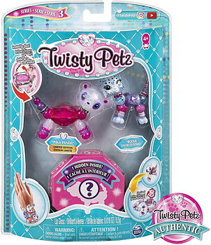 Twisty Petz 3-Pack Serie 3 Pika Panda & Rockie Snow Leopard