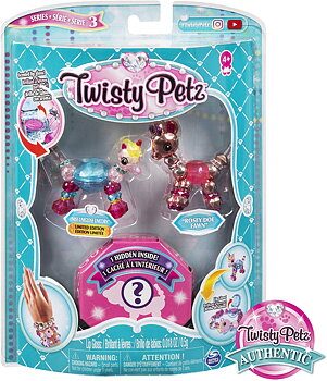 Twisty Petz 3-Pack Serie 3 Miss Unigloss Unicorn & Rosey Doe Fawn 