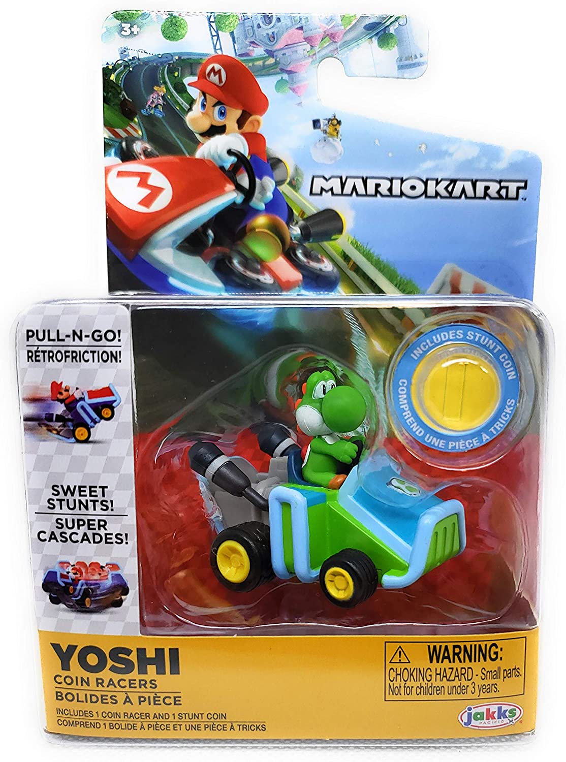 Super Mario Mario Kart Coin Racers Yoshi Figure	