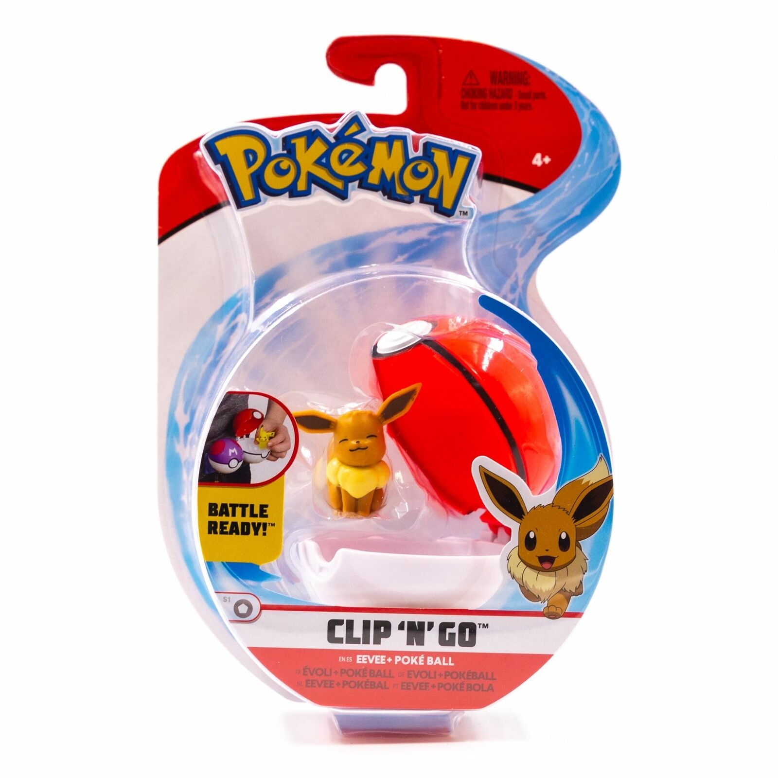 Pokemon Clip N Go Eevee & Poke Ball