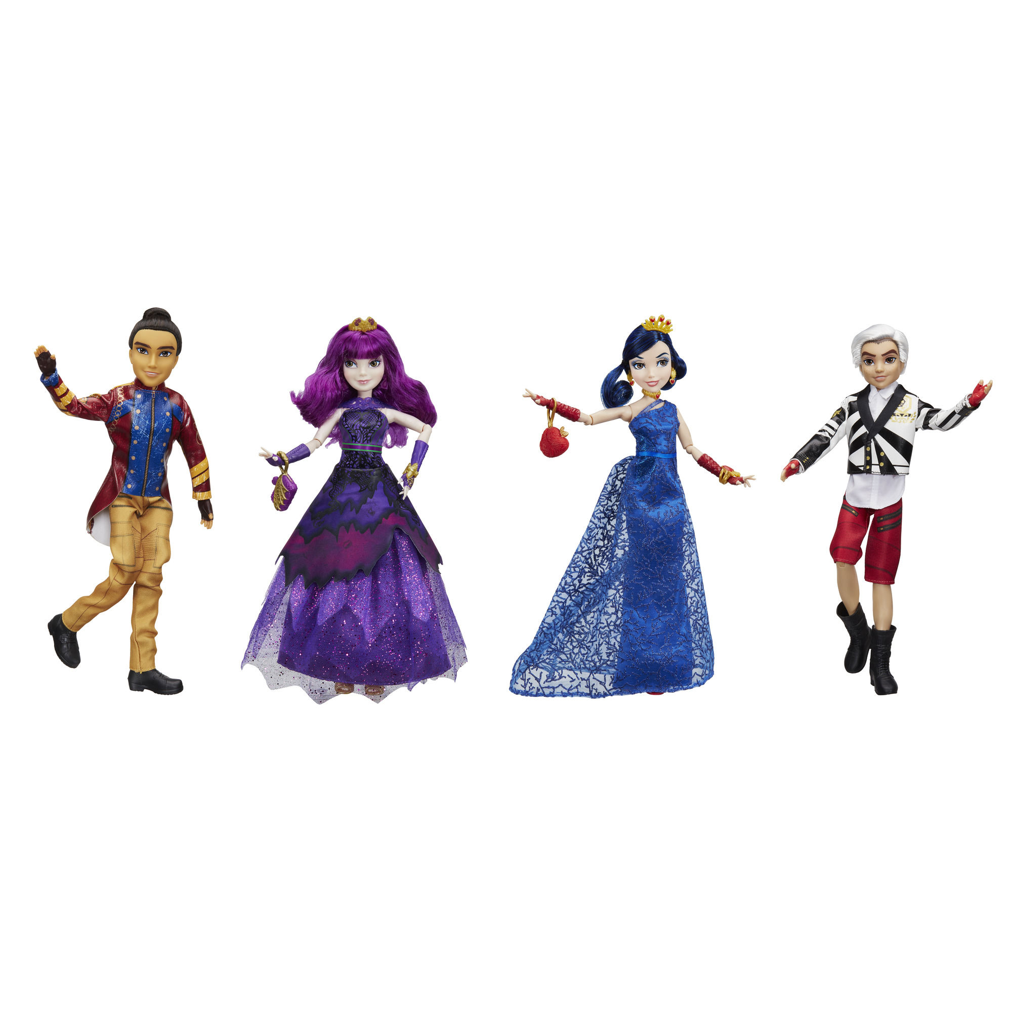 Descendants 2 Isle of the Lost 4 Pack Mal, Evie, Carlos, Jay