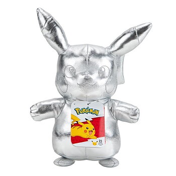 Pokemon 25th Anniversary Silver Pikachu Gosedjur 20cm