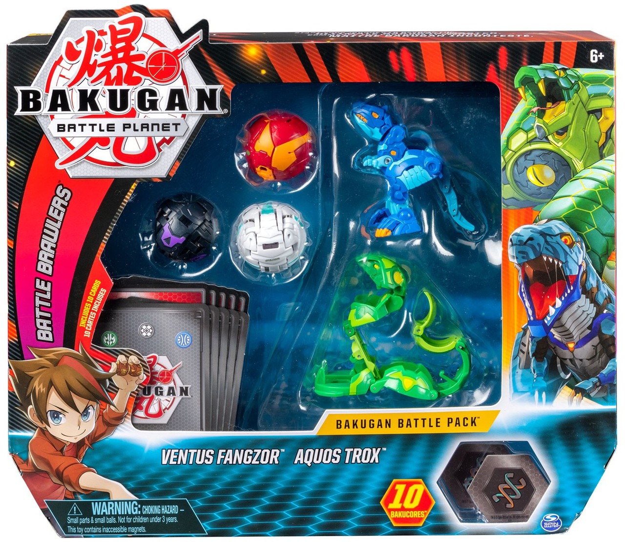 Bakugan Battle Pack Ventus Fangzor & Aquos Trox