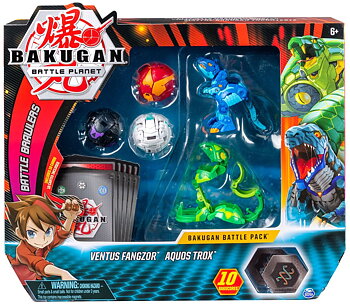 Bakugan Battle Pack Ventus Fangzor & Aquos Trox
