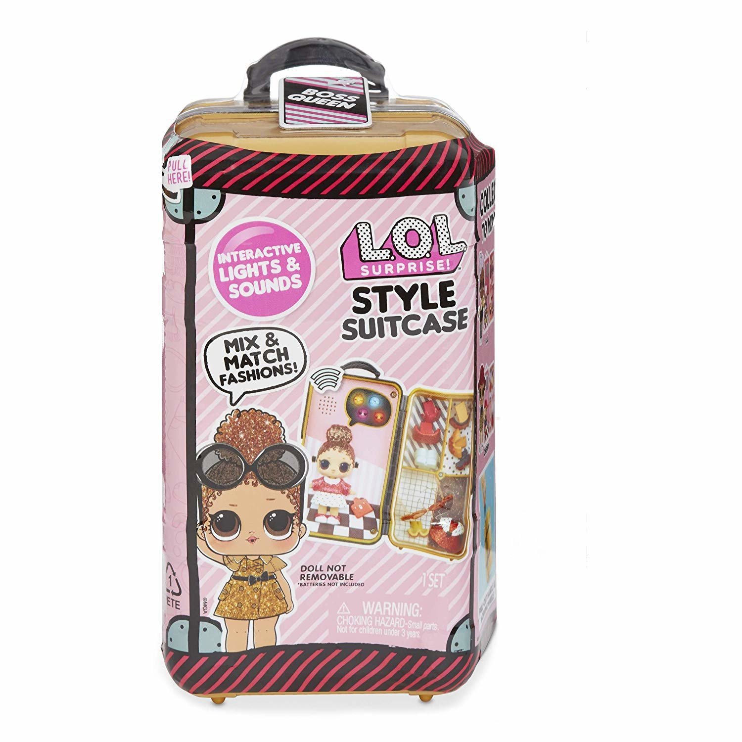 L.O.L. Surprise Style Suitcase Electronic Playset Boss Queen