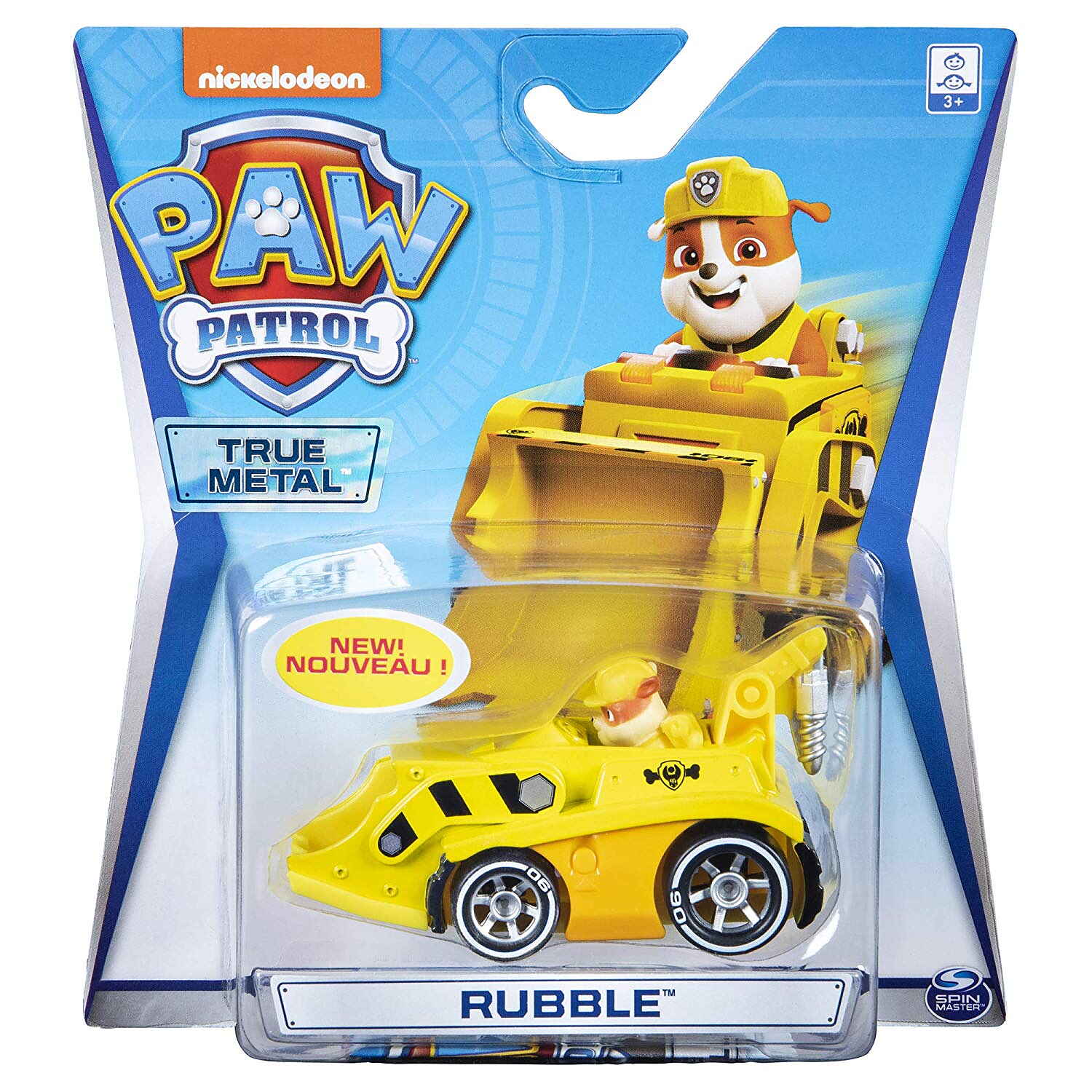 Paw Patrol True Metal Rubble Diecast Car Carsmästaren