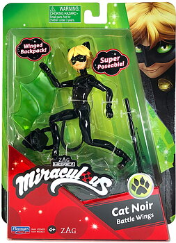 Miraculous Cat Noir Battle Wings Action Figure 12cm