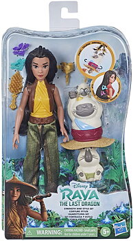Disney Raya and the Last Dragon Fashion Doll Strength & Style Set 
