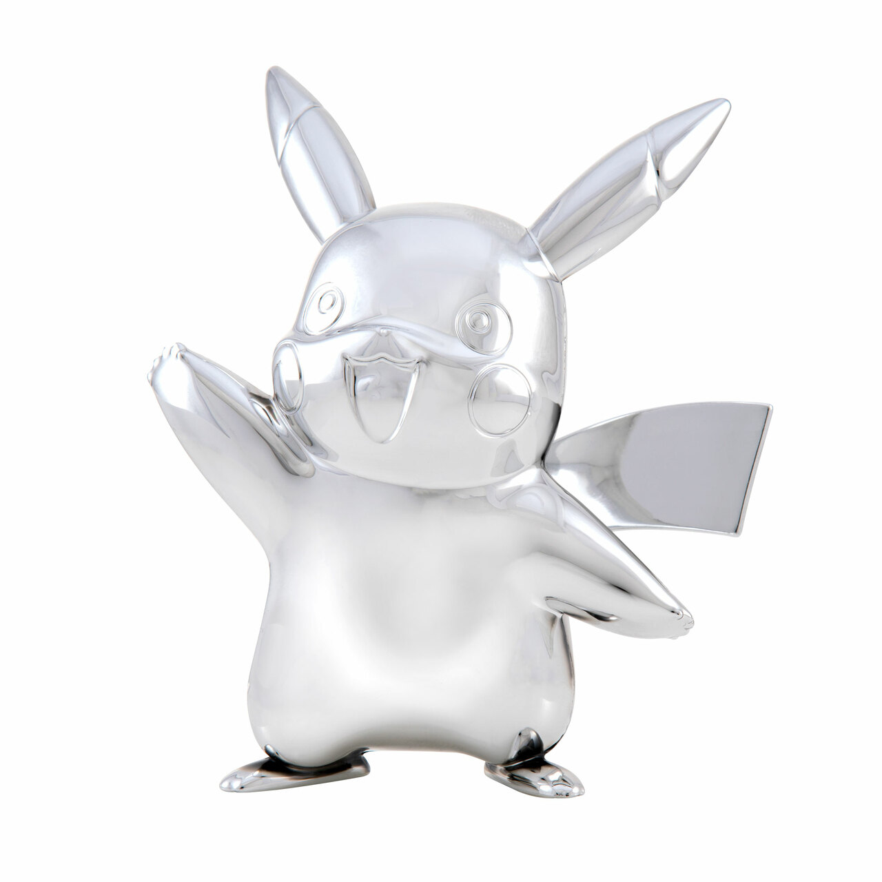 Pokemon 25th Anniversary Celebration Silver Pikachu Figure - 2