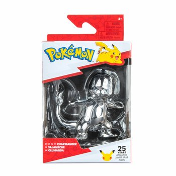 Pokemon 25th Anniversary Celebration Silver Charmander Figure