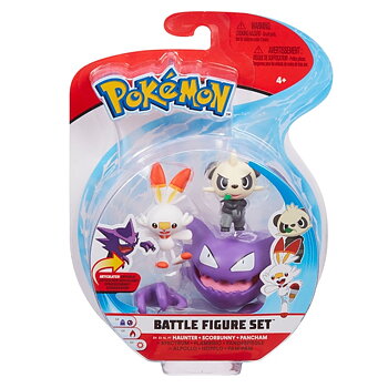 Pokemon Battle 3-Pack Scorbunny, Pancham & Haunter