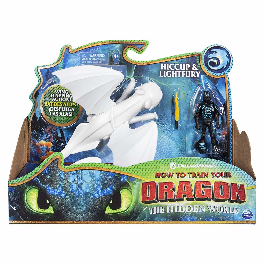 Dreamworks Dragons The Hidden World Lightfury and Hiccup