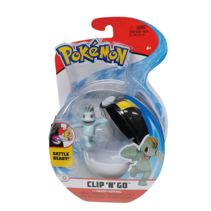 Pokemon Clip N Go Machop & Ultra Ball	