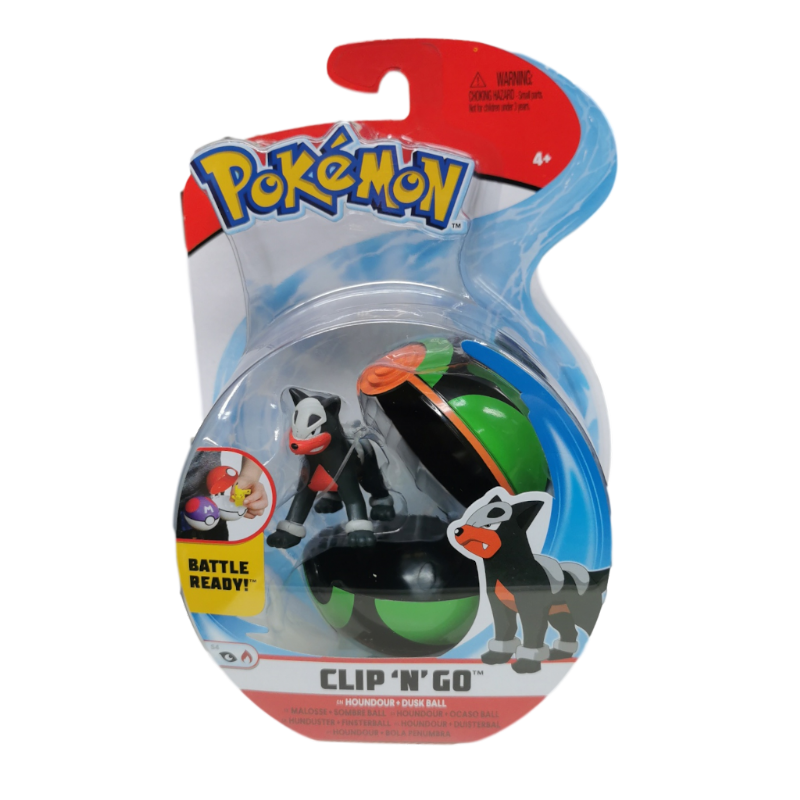 Pokemon Clip N Go Houndour & Dusk Ball	