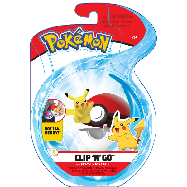 Pokemon Clip N Go Pikachu & Poke Ball	