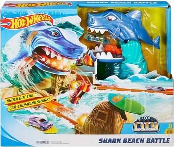  Hot Wheels Shark Beach Battle Play Set