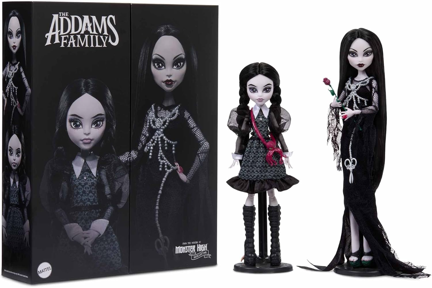 Monster High Skullector Addams Family Morticia & Wednesday Doll