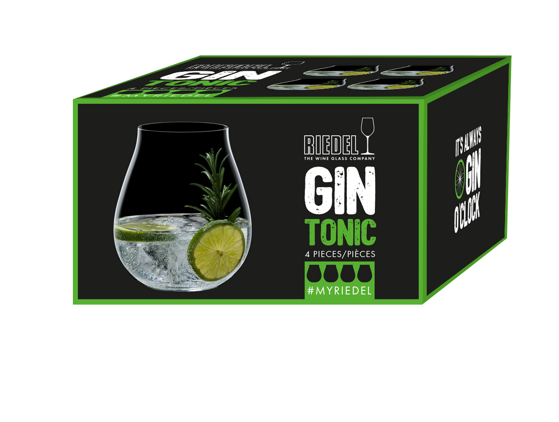 Riedel Gin & Tonic-set The O Wine Tumbler 4-pack - 3