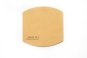 Mille W Glasunderlägg Elips Beige