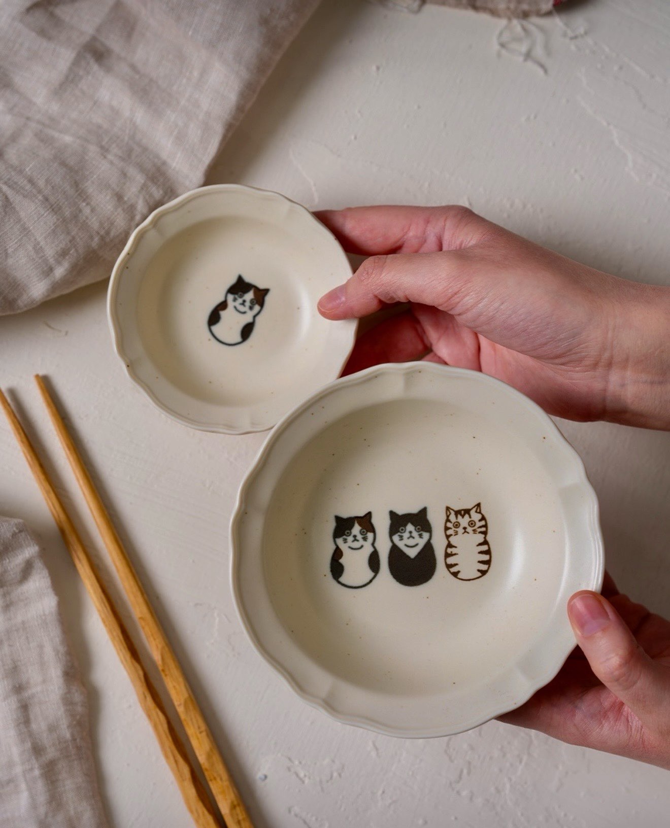 Tokyo Neko Maruke Cat Dora Svart Skål - 6