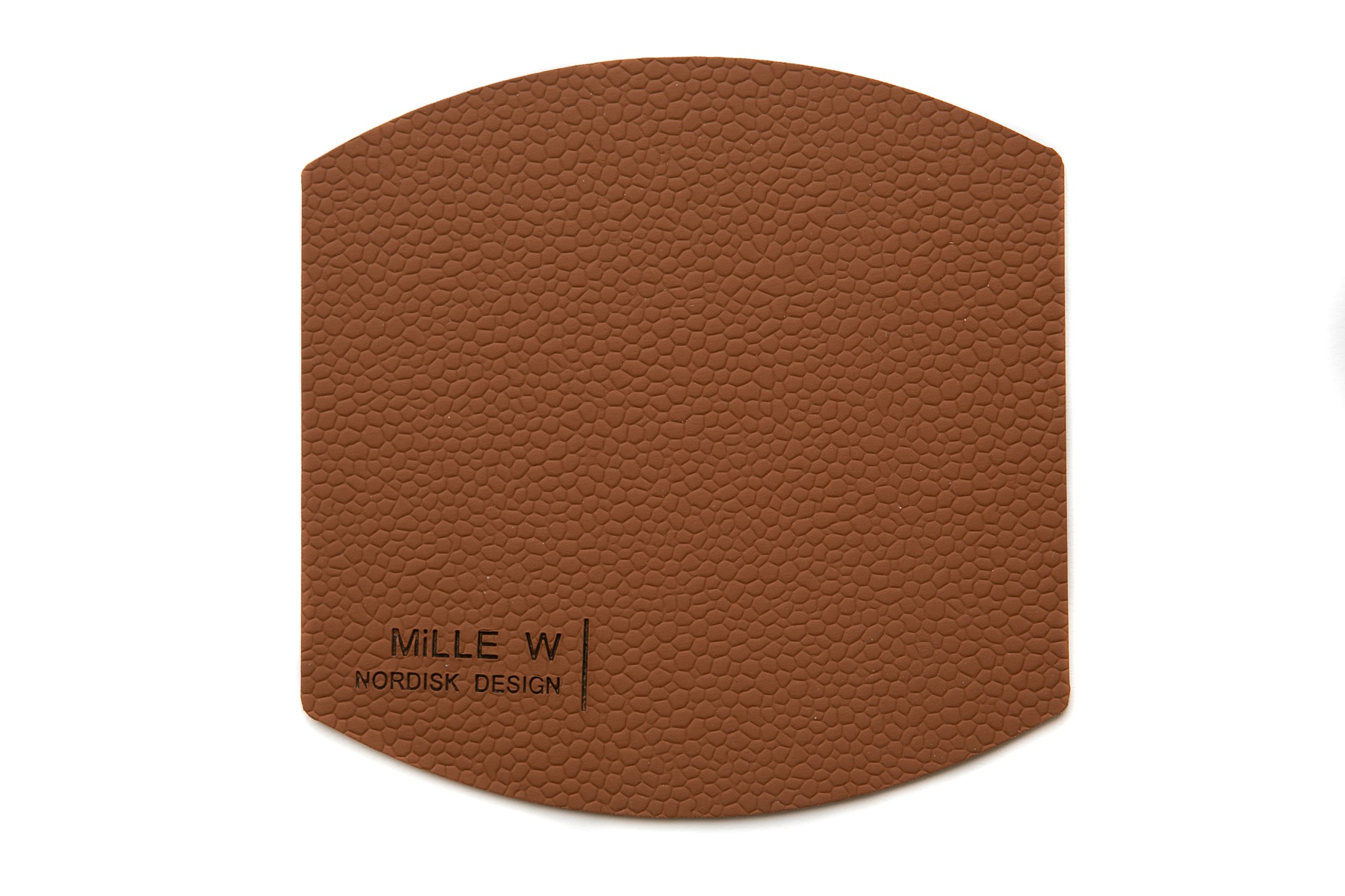 Mille W Glasunderlägg Elips Cognac