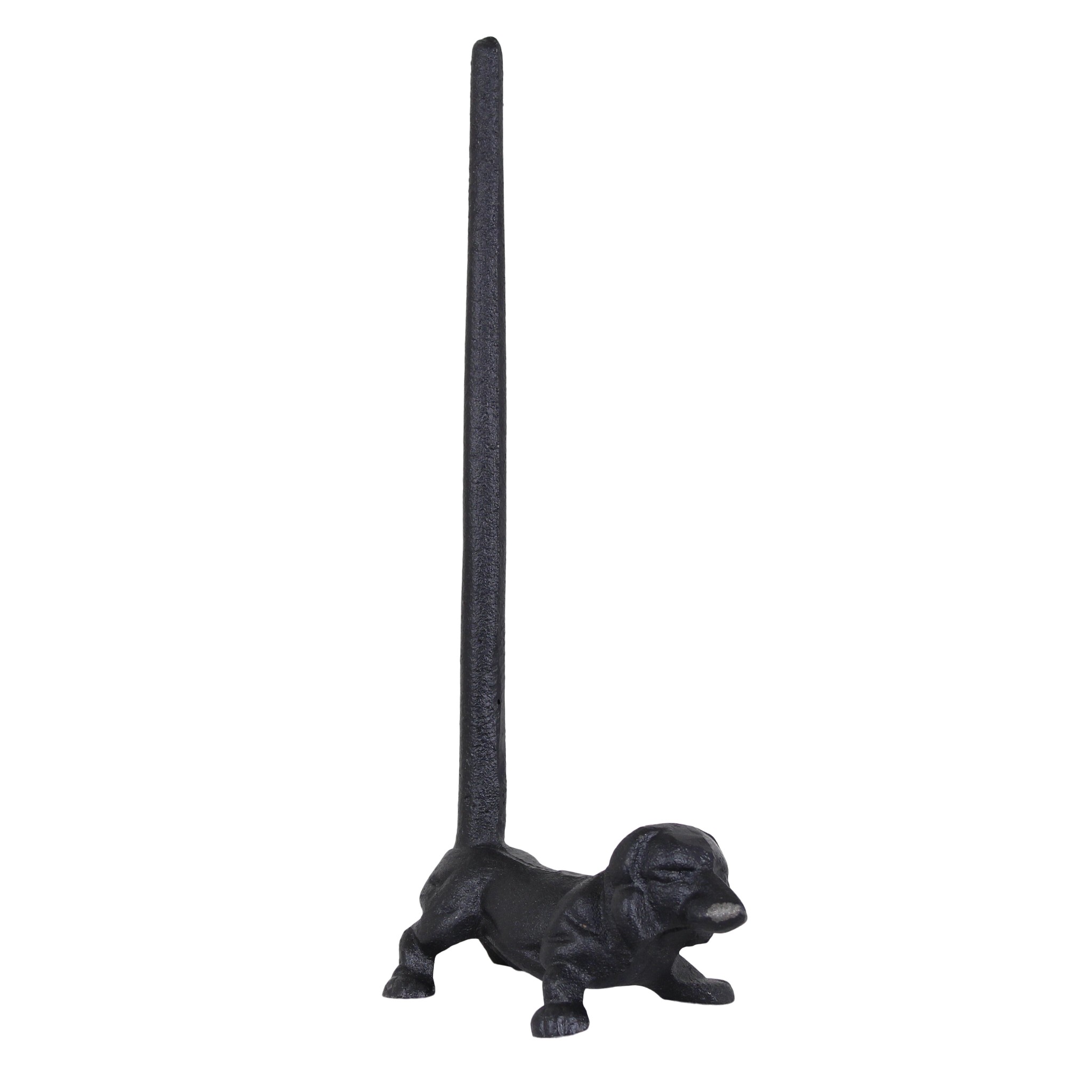 Hund Köksrullehållare Svart Järn
