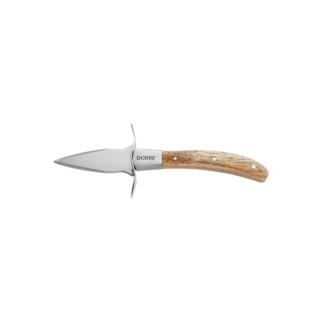 Ostronkniv med sköld Trähandtag