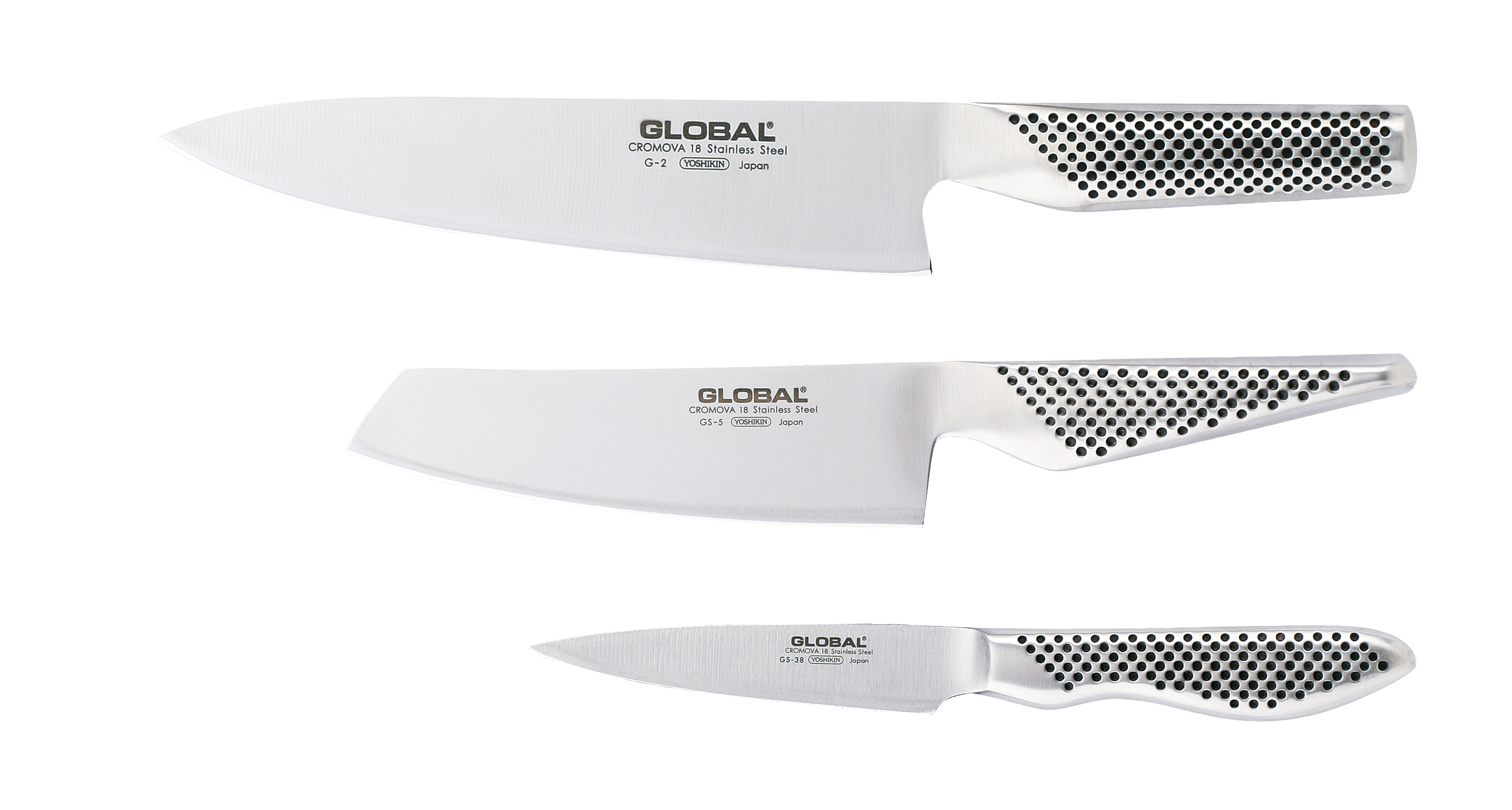 Global G-2538 Knivset Tre Delar